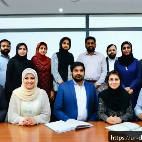 Home 30 전문가와의 관계 유지의 중요성 - A warm and inspiring scene of a diverse group of Urdu-speaking professionals and experts engaged in ...